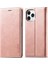 Iphone 12 Pro Max Için Otomatik Emilmiş Cüzdan Deri Mobil Kapak - Gül Altın (Yurt Dışından) 3