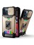 Iphone 12 Pro Max Telefon Kılıfı Kamera Kaydırıcı Hibrit Telefon Kılıfı Kart Tutucu ile Rotary Kickstand Shell -Gold Için (Yurt Dışından) 1