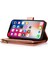 Iphone 12 Pro Max Telefon Kılıfı Için Çılgın At Deri Kaplamalı Tpu Cüzdan Telefon Stand 9 Kart Yuvası Kickstand Shell -Rose Altın (Yurt Dışından) 4