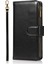 Iphone 12 Pro Max Telefon Kılıfı Için Çılgın At Deri Kaplamalı Tpu Cüzdan Telefon Stand 9 Kart Yuvası Kickstand Shell -Black (Yurt Dışından) 2