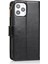 Iphone 12 Pro Max Telefon Kılıfı Için Çılgın At Deri Kaplamalı Tpu Cüzdan Telefon Stand 9 Kart Yuvası Kickstand Shell -Black (Yurt Dışından) 3