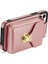 Iphone 12/12 Pro Pu Deri Kaplamalı Tpu Kart Tutucu Kickstand Case-Rose Altın Için Fermuar Telefon Kapağı (Yurt Dışından) 3
