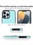 Iphone 12 Pro Max Anti-Dust Pu Deri+Tpu Telefon Kılıfı Dikiş Rhombus Ring Tutucu Kickstand Telefon Shell Sky Mavi (Yurt Dışından) 4