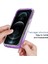 Iphone 12/12 Pro-Mor Için Iyi Korunmuş 2'si Gradyan Renk Tasarımı Pc+Tpu Telefon Kılıfı-Mor (Yurt Dışından) 4