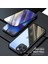 Iphone 12 Pro Maks Mahsyesi Manyetik Kurulum Metal Kenarı+Çift Taraflı Temperli Cam Kapak Black (Yurt Dışından) 2