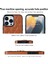 Iphone 12 Pro Max Anti-Dust Pu Deri+Tpu Telefon Kılıfı Dikiş Rhombus Ring Tutucu Kickstand Telefon Kabuk-Kahverengi (Yurt Dışından) 4