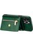 Iphone 12 Pro Max Kickstand Tasarım Cüzdanı Iyi Korumalı Pu Deri+Tpu Cep Telefon Kılıfı Long Lanyard-Blackish Green (Yurt Dışından) 4