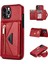 Iphone 12 Pro Max Kickstand Tasarım Cüzdanı Iyi Korumalı Pu Deri+Tpu Cep Telefon Kılıfı Long Lanyard-Red ile (Yurt Dışından) 1