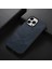 Iphone 12 Pro Max Anti-Cratch Telefon Kapağı Dokulu Pu Deri Kaplama Kılıfı Damla Koruyucu Koruyucu Telefon Kabuk Mavisi (Yurt Dışından) 2