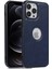 Iphone 12 Pro Max 6.7 Inç Logo Görüntüleyin Telefon Kılıfı Yumuşak Tpu+Pu Telefon Kapağı - Mavi (Yurt Dışından) 1