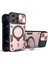 Iphone 12 Pro Max Slide Kamera Kapağı Geri Kılıf Ücretsiz Döndürme Kickstand Pc+Tpu Telefon Kapak Pembe (Yurt Dışından) 1