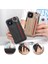 Shouhushen Kart Tutucu Kumaş Kaplamalı Pc Tpu Hibrid Kapak Aksesuarı Iphone 12 Pro Max 6.7 Inç Kahverengi (Yurt Dışından) 2