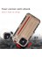 Shouhushen Kart Tutucu Kumaş Kaplamalı Pc Tpu Hibrid Kapak Aksesuarı Iphone 12 Pro Max 6.7 Inç Kahverengi (Yurt Dışından) 4
