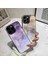 Iphone 12 Pro Mürekkep Yıkama Boyama Desen Telefon Kapağı Altın Folyo Sert Cam+Tpu Kabuk Kılıfı - Siyah (Yurt Dışından) 4
