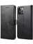 Manyetik Kapatma Toka Deri Telefon Cüzdan Stand Kılıfı Iphone 12/12 Pro-Black Için (Yurt Dışından) 1