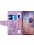 Iphone 12/12 Pro Pro Butterfly Flower Baskılı Deri Telefon Kapağı Cüzdan Stand Folio Flip Case-Purple (Yurt Dışından) 3