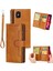 Iphone 12/12 Pro Telefon Kılıfı Anti -Çizgi Anti Şok Geçirmez Çoklu Kart Yuvaları Bölünmüş Deri Telefon Kapağı Telefon Çantası Kılıfı -Brown (Yurt Dışından) 1