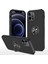 Ring Shape Kickstand Tasarım Hibrit Telefon Kılıfı Iphone 12 Pro - Black Için (Yurt Dışından) 1