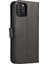 Iphone 12/12 Pro - Black Için Klasik Stil Manyetik Deri Telefon Kapak Kılıfı (Yurt Dışından) 3
