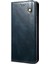 Mumsu Çılgın At Dokusu Tpu + Pu Deri Telefon Kapak Kabuğu Iphone 12/12 Pro - Blue Için (Yurt Dışından) 3