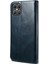 Mumsu Çılgın At Dokusu Tpu + Pu Deri Telefon Kapak Kabuğu Iphone 12/12 Pro - Blue Için (Yurt Dışından) 4