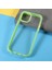 IPhone 12/12 Pro-Light Green Için Soyunabilen 3'ü Tasarım Makarna Renkli Kenar Hibrit Telefon Kapak Kılıfı (Yurt Dışından) 4