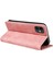 Iphone 12/12 Pro Cep Telefonu Kapağı Cüzdan Deri Stand Rfıd Engelleme Kılıfı - Pembe (Yurt Dışından) 4