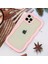 Iphone 12/12 Pro Wavy Edge Renk Çerçevesi Şeffaf Arka Kapak Çarpma Geçirmez Pc+Tpu Telefon Vaka-Pembe (Yurt Dışından) 3
