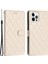 Iphone 12/12 Pro Pu Deri Telefon Kapağı Cüzdan Standı Dikiş Hattı Rhombus Doku Telefon Vaka-Beyaz (Yurt Dışından) 2