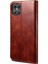 Mumsu Çılgın At Dokusu Tpu + Pu Deri Telefon Kapak Kabuğu Iphone 12/12 Pro - Brown (Yurt Dışından) 4