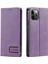 Iphone 12/12 Pro Telefon Cüzdan Kılıfı Pu Deri Stand Telefon Kapağı - Mor (Yurt Dışından) 2