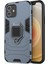 Iphone 12 Pro/12 Için Serin Koruma Parmak Kickstand Pc + Tpu Hibrid Kabuk - Mavi (Yurt Dışından) 1