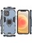 Iphone 12 Pro/12 Için Serin Koruma Parmak Kickstand Pc + Tpu Hibrid Kabuk - Mavi (Yurt Dışından) 4