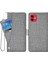 Iphone 12/12 Için Pro Telefon Kılıfı Flip Telefon Kapağı Kot Ceza Doku Pu Deri Deri Cüzdan Dönen Kartı Yuvası Telefon Kılıfı Grey (Yurt Dışından) 1
