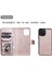 Iphone 12/12 Pro Phone Case Anti-Fall Anti-Fall Manyetik Kt Deri Serisi-3 Çıkarılabilir 2'si 1 Arada Cüzdan Tasarım Deri Kılıf -Rose Altın (Yurt Dışından) 2