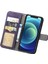 Iphone 12 Pro Max Giyim Dayanıklı Retro Doku Cep Telefon Kılıfı Pu Deri Dergi Dönen Kart Yuvaları Tutucu Stand Cüzdan Kabuk-Doğum (Yurt Dışından) 2
