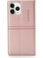Otomatik Emilen Folio Flip Pu Deri Deri Cüzdan Standı Telefon Kapak Kabuğu Için iPhone 12/12 Pro-Pink Için (Yurt Dışından) 2