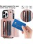 Iphone 12 Pro Maks Kart Yuvaları Için Telefon Kılıfı Pu Derisi +Tpu Kickstand Kapak Kısa +Uzun Kayışlar Golü Altın (Yurt Dışından) 4