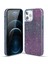 Renk Değiştirme Glitter Pc Arka Panel + Tpu Çerçeve Telefon Kılıfı Iphone 12 /12 Pro - Mavi Için (Yurt Dışından) 1