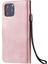 Kt Deri Serisi-2 Düz Renkli Cüzdan Stand Deri Kılıf Iphone 12 Pro-Rose Altın Için Kayış (Yurt Dışından) 3