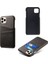 Iphone 12/12 Pro Telefon Kılıfı Pu Deri Kaplamalı Plastik Kılıf Çift Kart Yuvaları Tasarım Ultra Ince Koruyucu Kabuk Black (Yurt Dışından) 2