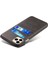 Iphone 12/12 Pro Telefon Kılıfı Pu Deri Kaplamalı Plastik Kılıf Çift Kart Yuvaları Tasarım Ultra Ince Koruyucu Kabuk Black (Yurt Dışından) 4