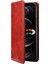 Iphone 12/12 Pro Telefon Kılıfı Basit Stil Güçlü Otomatik Ahmed Pu Deri+Tpu Kasa Cüzdan Stand Şok Geçirmez Telefon Kabuğu -Red (Yurt Dışından) 2