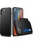 Slayt Kartı Yuvası Plastik + Tpu Hibrit Kapak Iphone 12 Pro Max 6.7 Inç - Siyah (Yurt Dışından) 1