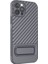 Iphone 12 Pro, Kickstand Design Shockproof Tpu Telefon Kılıfı Için Anti -Cratch Telefon Kapağı - Gray (Yurt Dışından) 3
