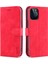 Pu Deri Çok Yolda Koruma Telefon Kapak Cüzdan Stand Stand Kılıfı Iphone 12 Pro Max 6.7 Inç - Kırmızı (Yurt Dışından) 1