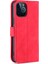 Pu Deri Çok Yolda Koruma Telefon Kapak Cüzdan Stand Stand Kılıfı Iphone 12 Pro Max 6.7 Inç - Kırmızı (Yurt Dışından) 3