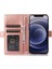 Iphone 12 Pro Max Zipper Cep Tasarımı Için Litchi Doku Telefon Kılıfı, Pu Deri Deri Şok Geçirmez Flip Kapak Cüzdanı Strap-Pink ile (Yurt Dışından) 3