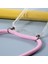 Iphone 12 Pro Max Glossy Tpu+Akrilik Kapak Için Textil Lanyard - Pink - Pink (Yurt Dışından) 4