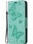 Iphone 12 Pro/12 Için Cüzdan Deri Stand Kılıfı ile Kelebek Plans - Yeşil (Yurt Dışından) 2